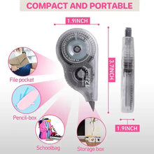 Correction tape with clear view of applicator mechanism.