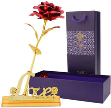 24k gold rose with gift box, ideal for special occasions