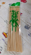 Multi-color bamboo skewers for barbecue and fruit kebabs